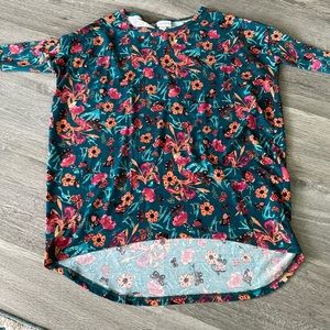 Lularoe floral “irma” t shirt